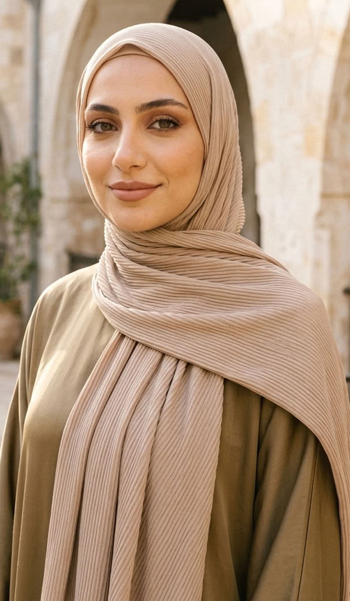 Shea Everyday Essential Bamboo Stretch Hijab - Mocha