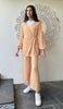 Ula Light Long Comfy Wrap Shirt Jacket - Caramel
