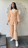 Ula Light Long Comfy Wrap Shirt Jacket - Caramel - Final Sale