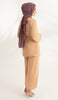 Ula Light Long Comfy Wrap Shirt Jacket - Caramel