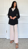 Ula Light Long Comfy Wrap Shirt Jacket - Black