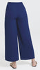 Pantalon ample à jambe large et fluide à taille extensible Ula - Bleu Lapis