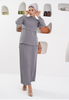 Valia Modest Essential Everyday Blouse - Pearl Gray