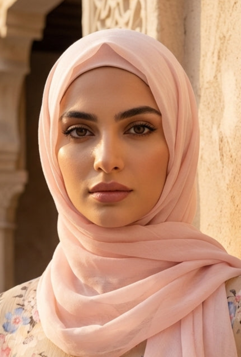 Whisper Drape Super Soft Non-Slip Extra Large Wrap Hijab - Light Pink