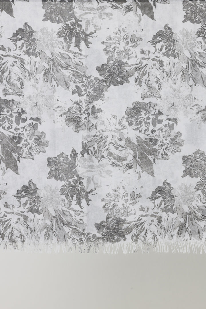 Pattern of non-slip cotton wrap hijab in Gray. 