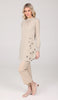 Amina Embroidered Formal Long Modest Tunic - Golden Sand