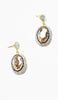 Amira Jeweled Statement Earrings - Gold