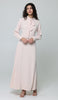 Ayza Modest Long Maxi Dress - Cream