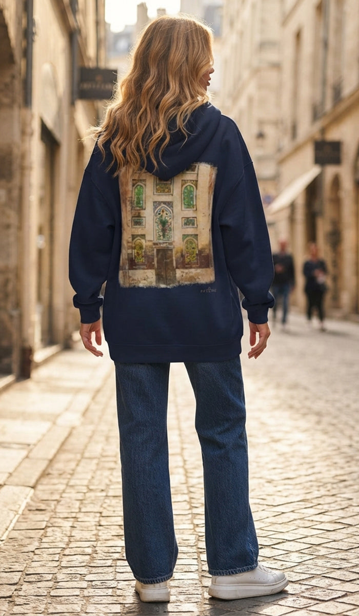 Baab Collection Unisex Cotton Rich Fleece Hoodie - Lahore