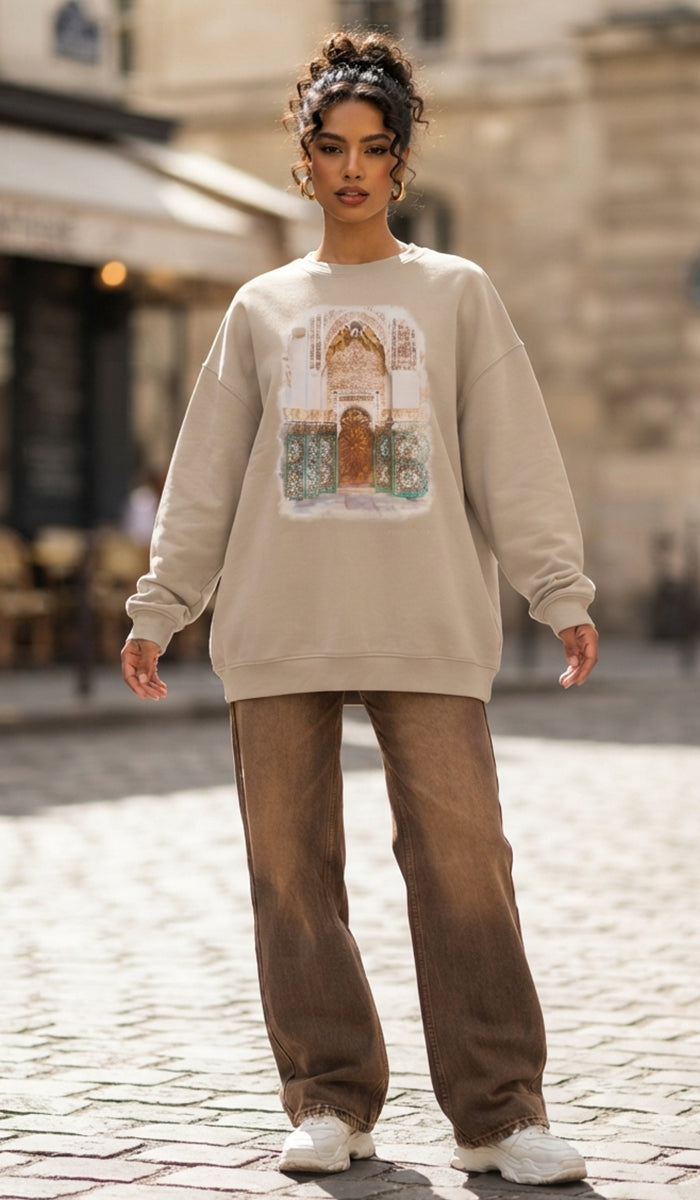 Baab Collection Unisex Eco-Friendly Crewneck Pullover Sweatshirt - Granada