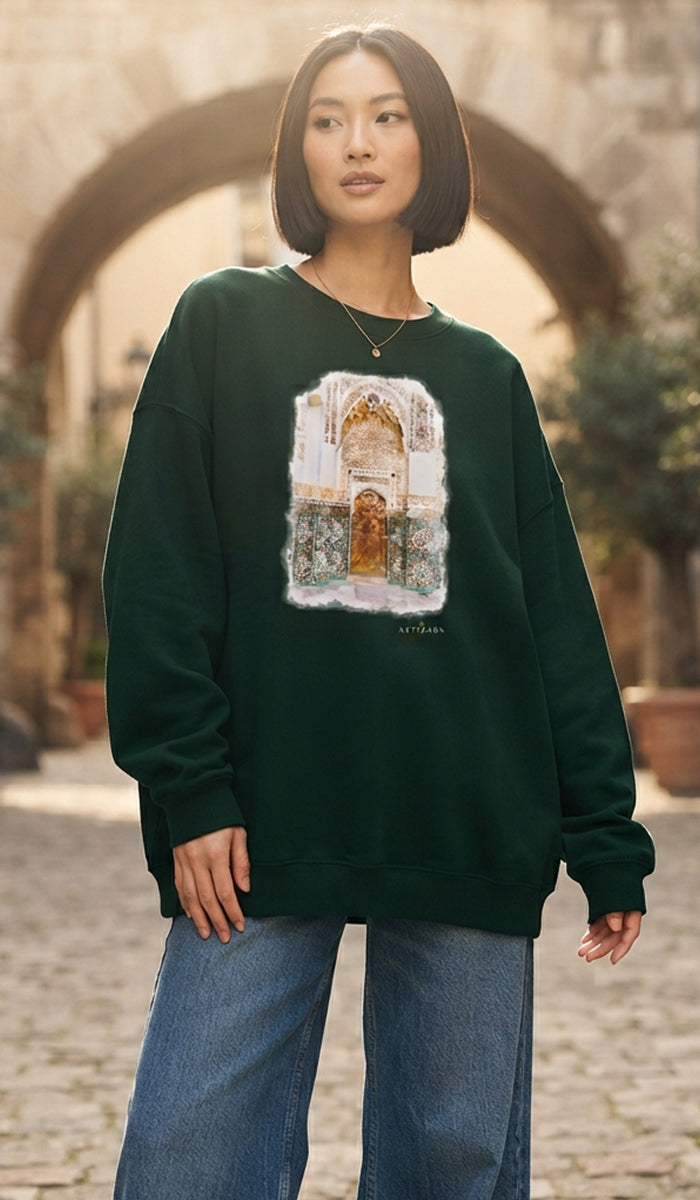 Baab Collection Unisex Eco-Friendly Crewneck Pullover Sweatshirt - Granada