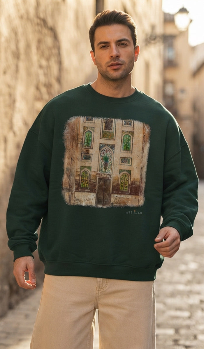 Baab Collection Unisex Eco-Friendly Crewneck Pullover Sweatshirt - Lahore
