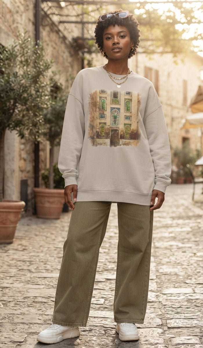 Baab Collection Unisex Eco-Friendly Crewneck Pullover Sweatshirt - Lahore