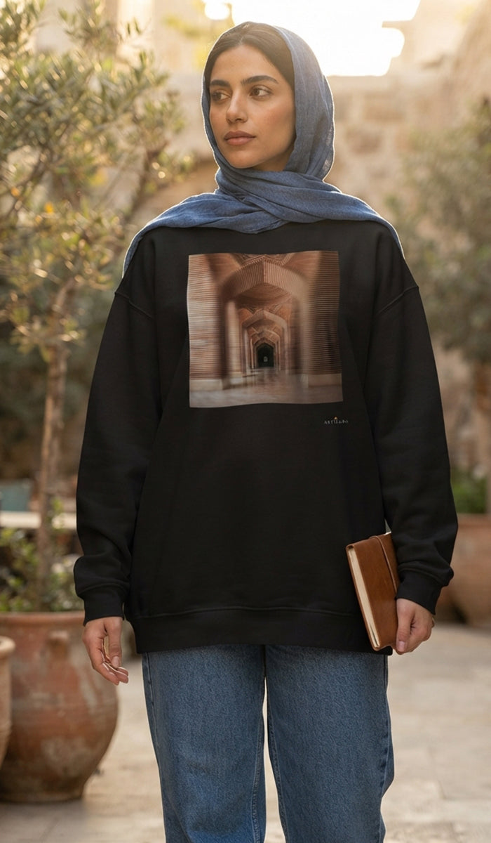 Baab Collection Unisex Eco-Friendly Crewneck Pullover Sweatshirt - Makli