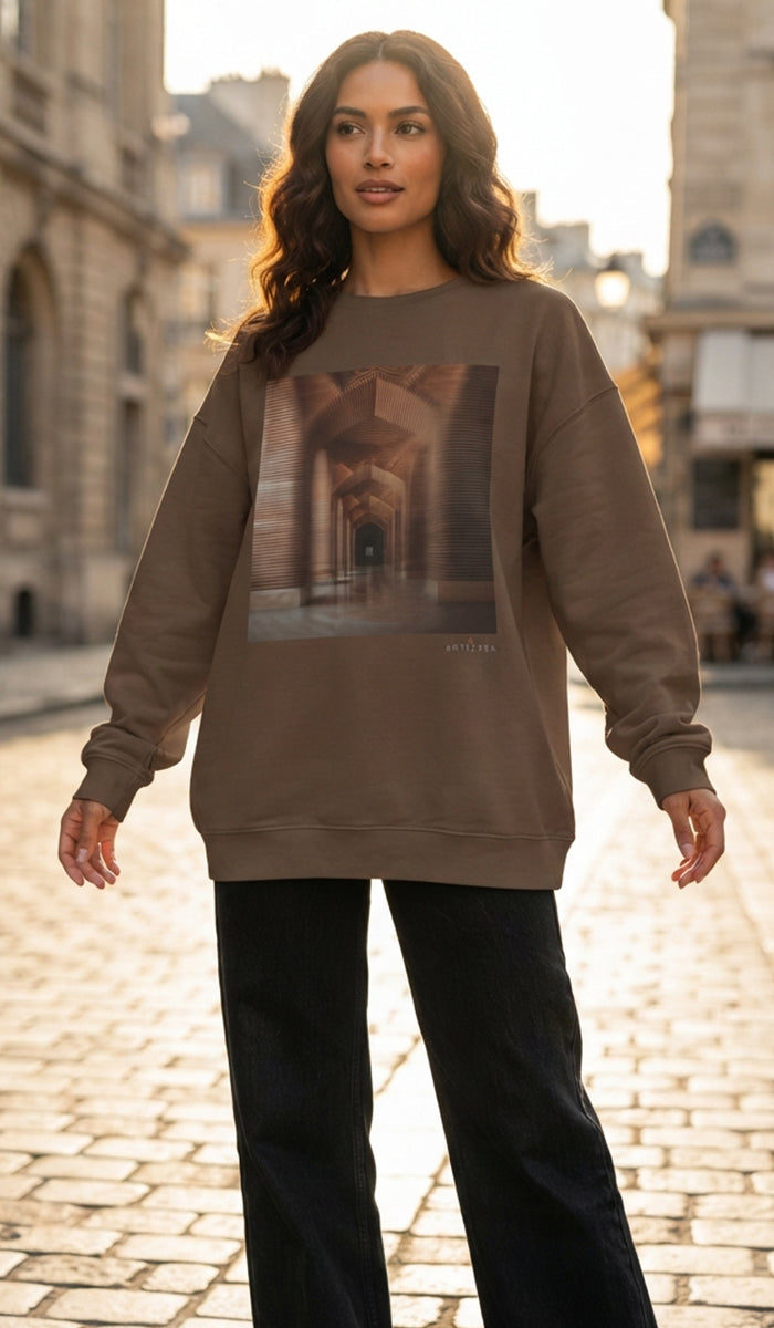 Baab Collection Unisex Eco-Friendly Crewneck Pullover Sweatshirt - Makli