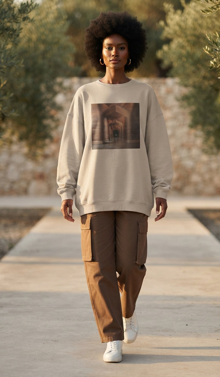Baab Collection Unisex Eco-Friendly Crewneck Pullover Sweatshirt - Makli