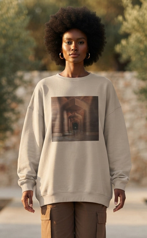 Baab Collection Unisex Eco-Friendly Crewneck Pullover Sweatshirt - Makli