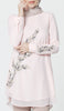 Baraka Gold Embroidered Formal Long Modest Tunic - Blush - PREORDER (ships in 2 weeks)