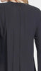 Tunique longue plissée en mousseline Reem - Noir