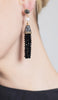 Boucles d'oreilles à pampilles turques en cristal d'onyx noir