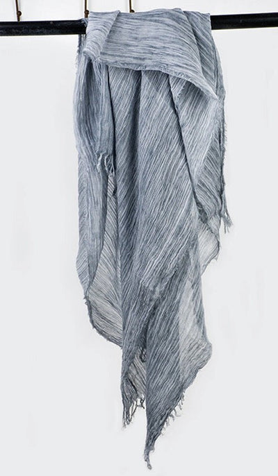 Celebrity Lightweight Cotton/Linen Non-Slip Extra Large Wrap Hijab - Silver Mist