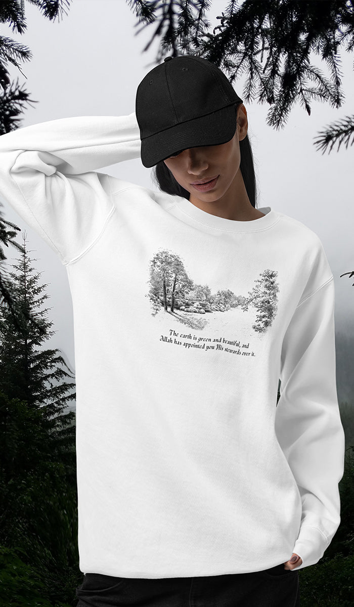 Satr Collection Unisex Eco-Friendly Crewneck Pullover Sweatshirt - Renewal