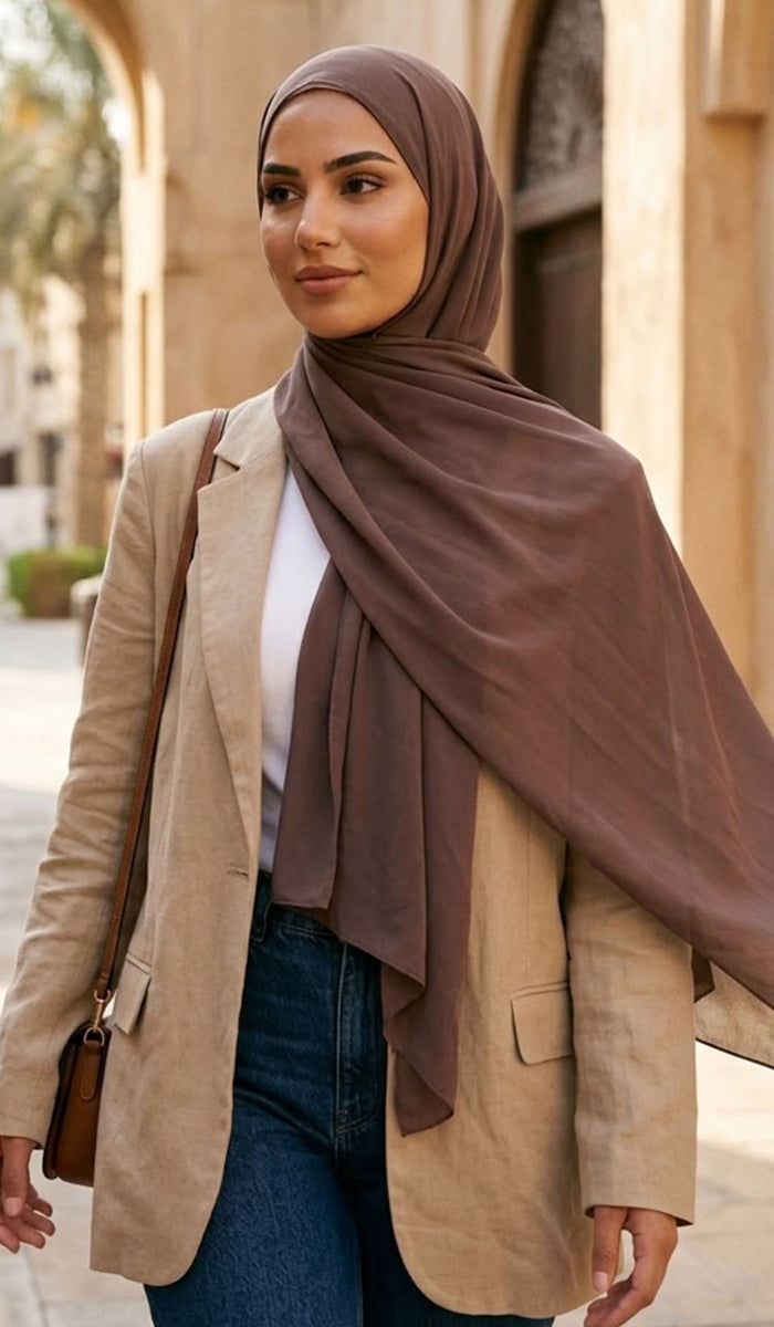Grace Everyday Essential Stretch Chiffon Hijab - Machiatto