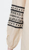 Tunique modeste en coton brodé Hadiza - Blanc 