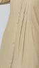 Hanane Pleated Mostly Cotton Button Down Tunic Dress - Sand - PREORDER (ships in 2 weeks)