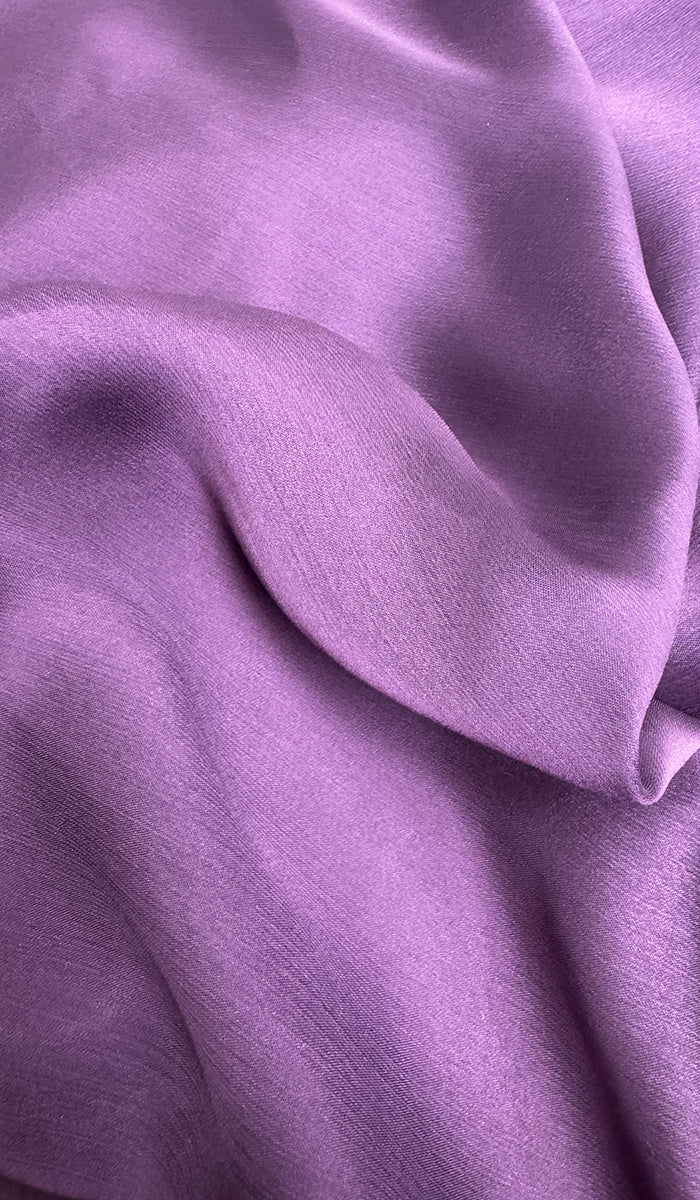 Hijab classique en mousseline de soie - Lilas