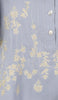 Tunique modeste longue brodée dorée Kamila - Bleu poudre