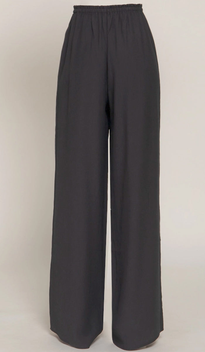 Lina Flowy Everyday Pants - Black