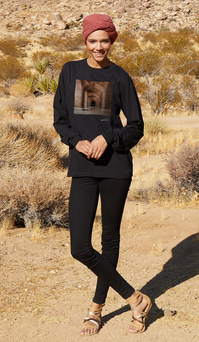 Baab Collection Long Sleeve 100% Cotton T-Shirt - Makli