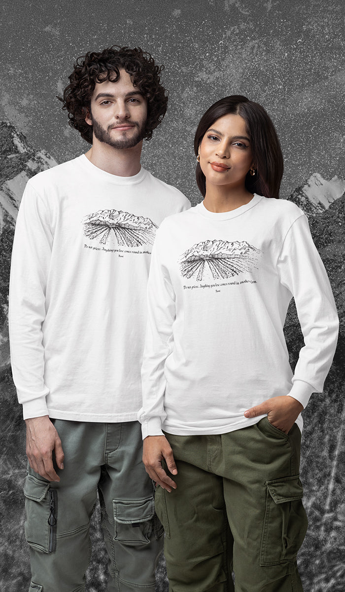 Satr Collection Unisex Long Sleeve 100% Cotton T-Shirt - Return