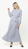 Lulu Modest Essential Peplum Blouse - Powder Blue