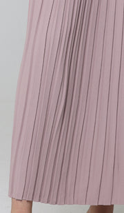 Jupe longue plissée Lulu - Rose poussiéreuse