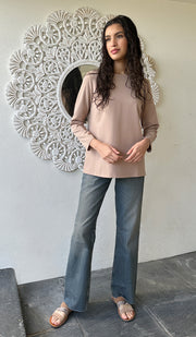 Lyla Everyday Tailored Shell Top - Taupe