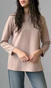 Lyla Everyday Tailored Shell Top - Taupe