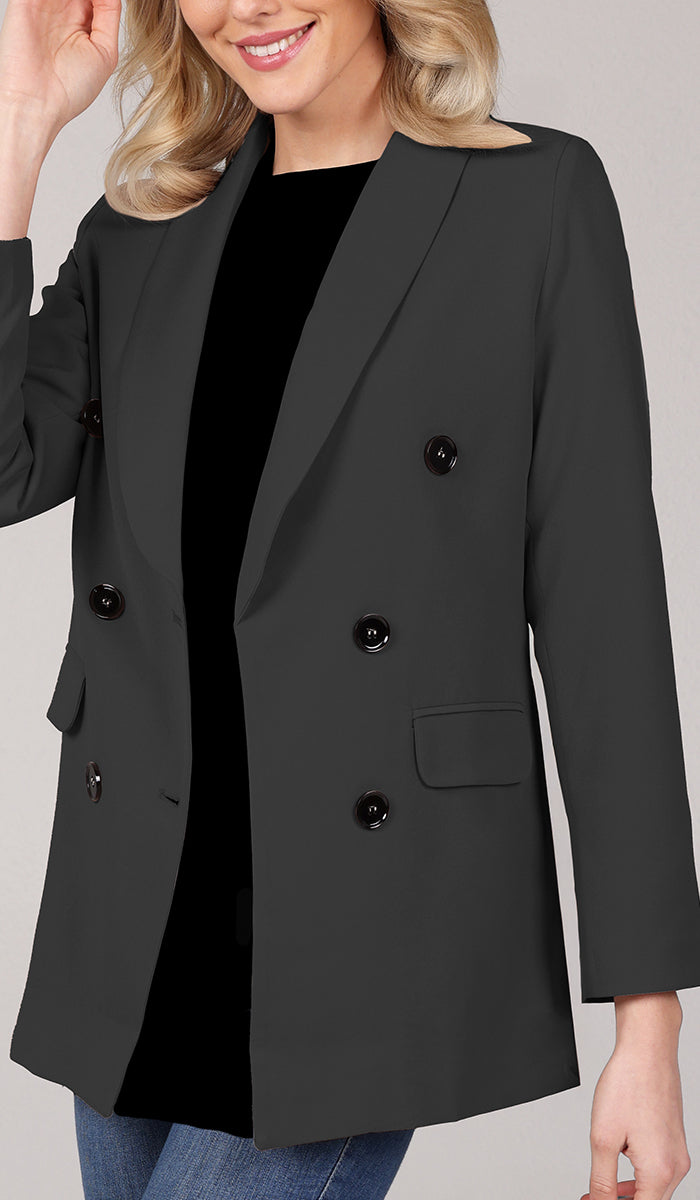 Lyla Long Light Comfy Jacket - Black - FINAL SALE