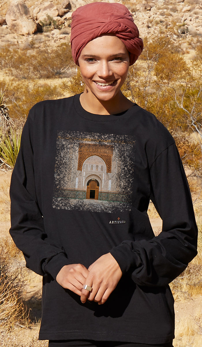 Baab Collection Long Sleeve 100% Cotton T-Shirt - Marrakesh