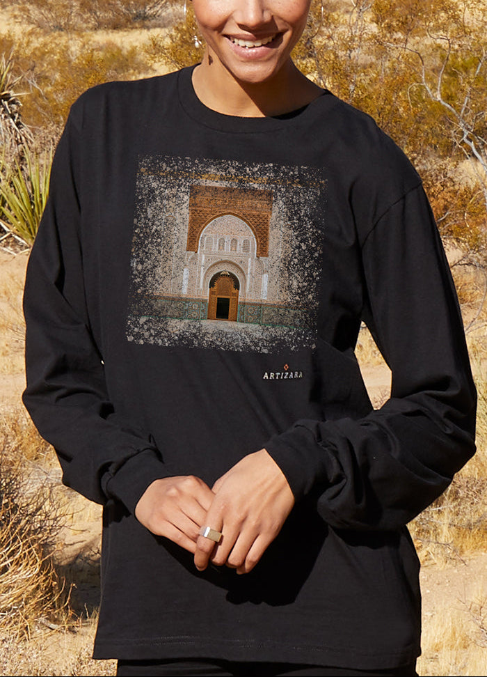 Baab Collection Long Sleeve 100% Cotton T-Shirt - Marrakesh