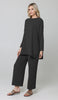 Marvi Loose Dolman Sleeve Shirt - Black