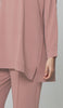 Marvi Loose Dolman Sleeve Shirt - Dusty Rose