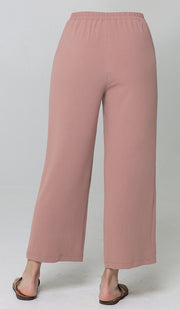 Pantalon ample extensible à jambe large Marvi - Dusty Rose 