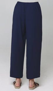 Marvi Loose Stretch Wide Leg Pants - Indigo