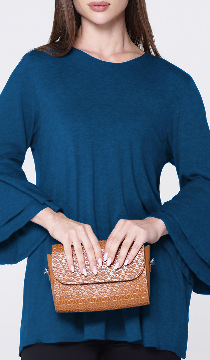 T-shirt modeste à manches longues Peachy Soft - Noir