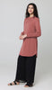 Mishal Essential Long Smocked Modest Tunic - Coral Pink - PREORDER (ships in 2 weeks)