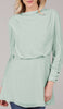 Myra Modest Chiffon Tunic Dress - Seafoam