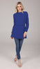 Myra Modest Chiffon Tunic Dress - Royal Blue