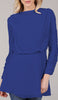 Myra Modest Chiffon Tunic Dress - Royal Blue
